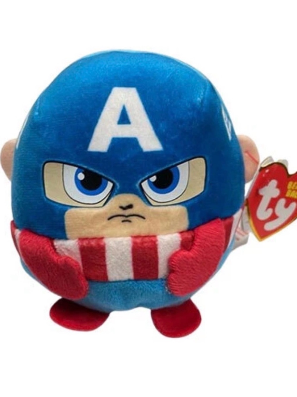 TY Puffies (Beanie Balls) Plush - CAPTAIN AMERICA [Marvel](3 inch)